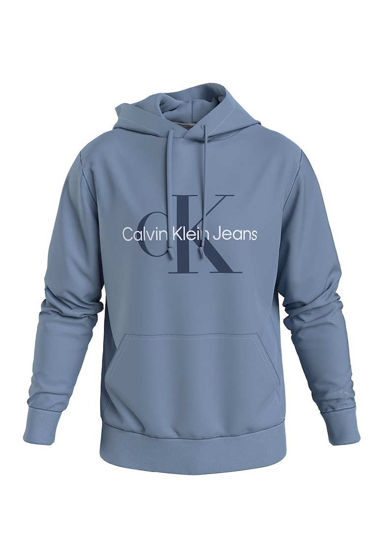 CALVIN KLEIN JEANS Худи от органичен памук с лого за Мъже CALVIN KLEIN JEANS Худи от органичен памук с лого за Мъже