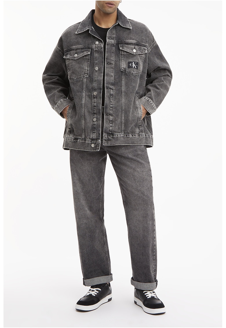 CALVIN KLEIN JEANS Дънково яке с паднали ръкави за Мъже CALVIN KLEIN JEANS Дънково яке с паднали ръкави за Мъже