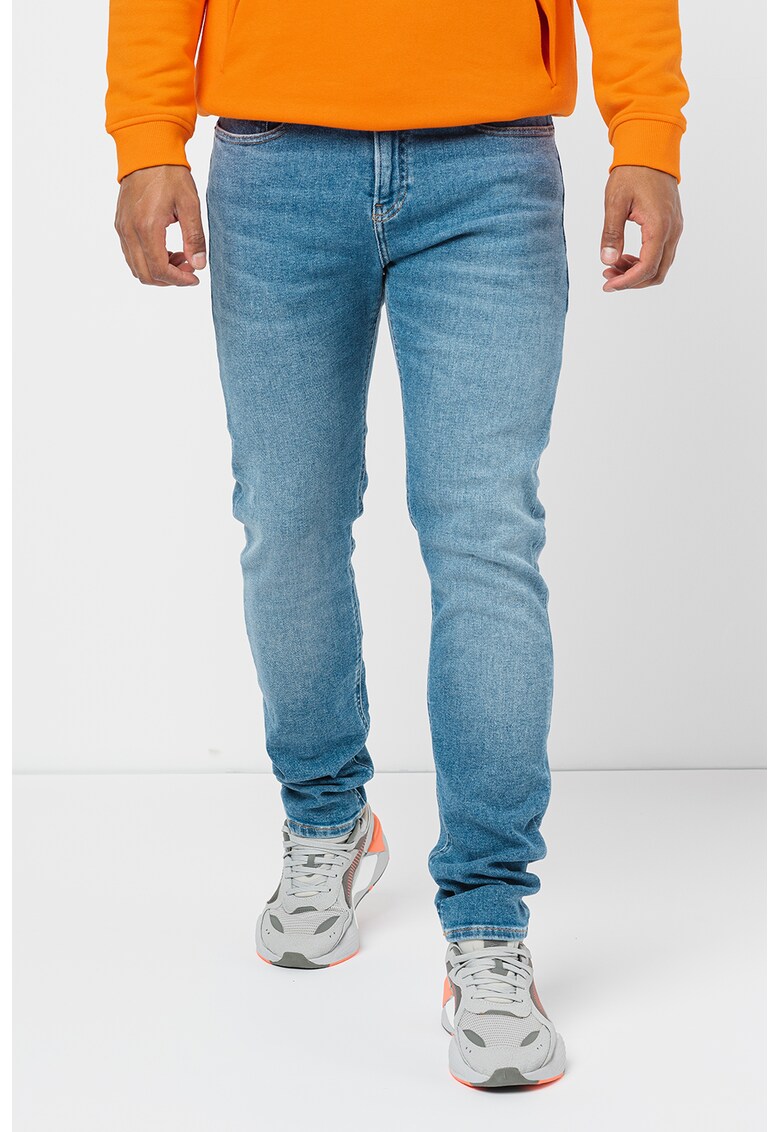 CALVIN KLEIN JEANS Прилепнали дънки със захабен ефект за Мъже CALVIN KLEIN JEANS Прилепнали дънки със захабен ефект за Мъже