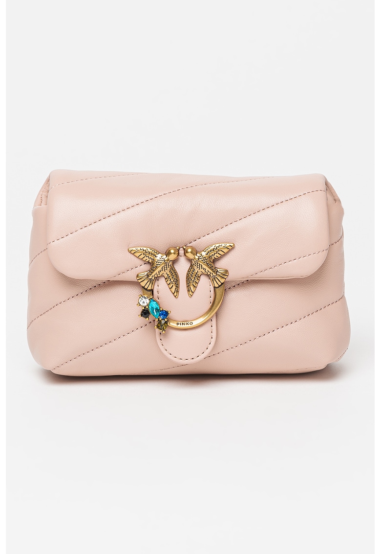 Pinko Кожена чанта Love Baby за Жени Pinko Кожена чанта Love Baby за Жени