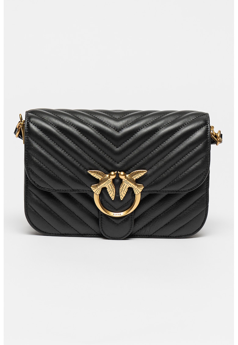 Pinko Капитонирана кожена чанта Love Bell за Жени Pinko Капитонирана кожена чанта Love Bell за Жени