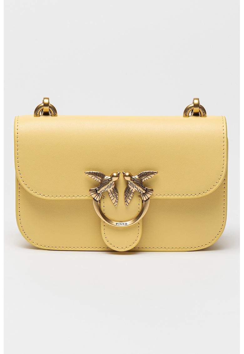 Pinko Малка кожена чанта Love Bell за Жени Pinko Малка кожена чанта Love Bell за Жени