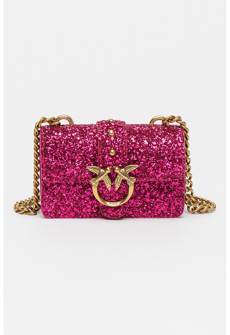 Pinko Бляскава чанта Love One Micro за Жени Pinko Бляскава чанта Love One Micro за Жени