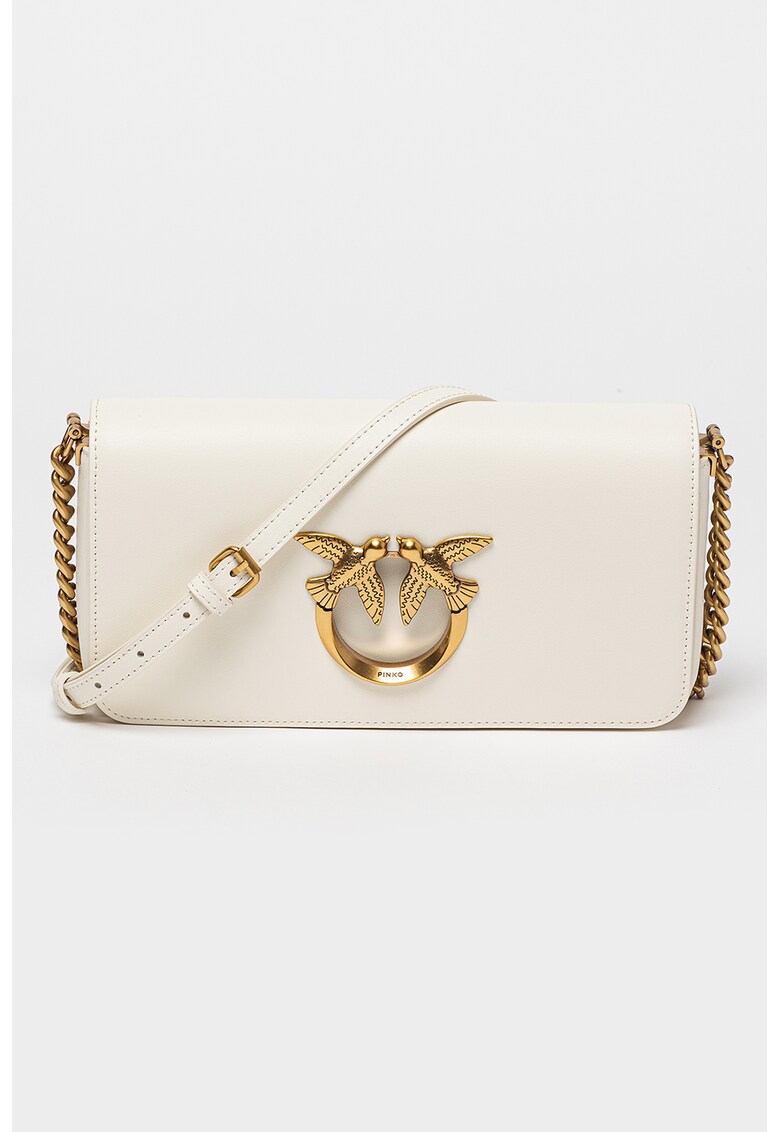 Pinko Кожена чанта Love Click за Жени Pinko Кожена чанта Love Click за Жени