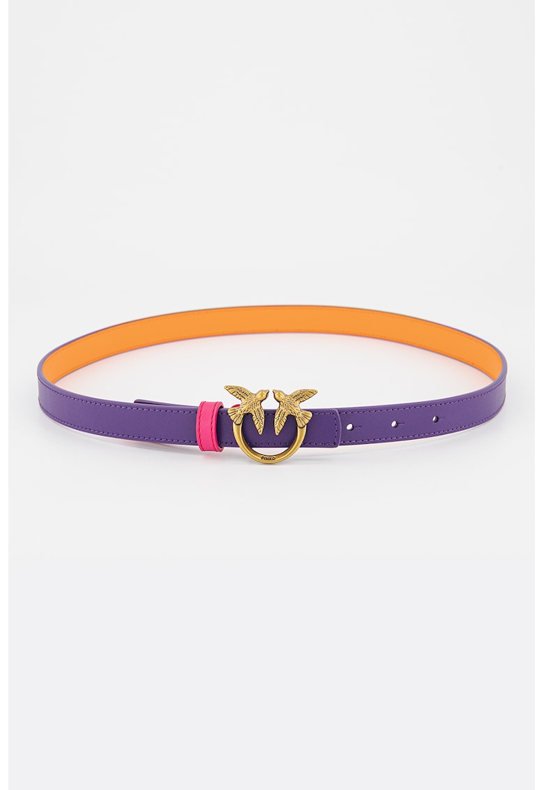 Pinko Тънък кожен колан Love Berry за Жени Pinko Тънък кожен колан Love Berry за Жени
