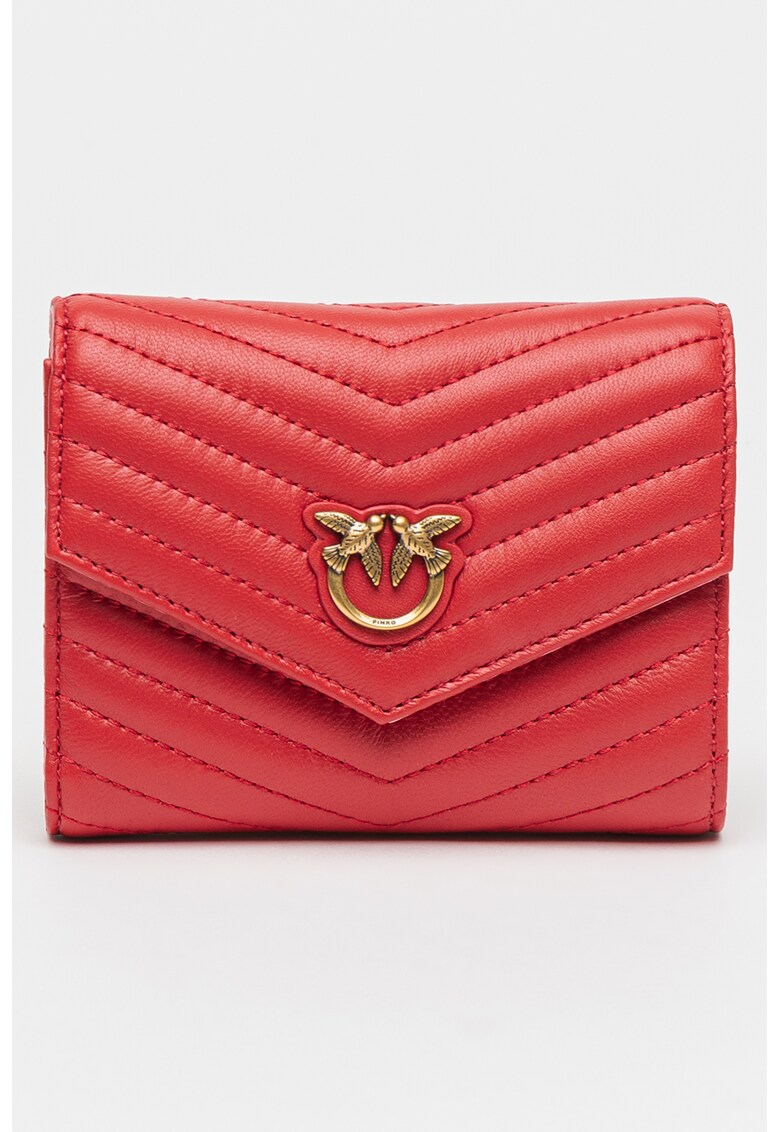 Pinko Кожено портмоне Compact с прегъване за Жени Pinko Кожено портмоне Compact с прегъване за Жени
