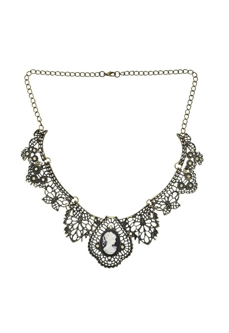 Colier auriu - stil vintage - cu pietre - Lancelot C27 - Colier auriu - stil vintage - cu pietre - Lancelot C27 -