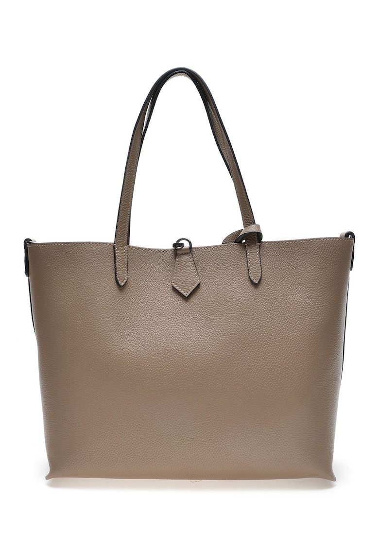 Geanta shopper de piele cu etui detasabil