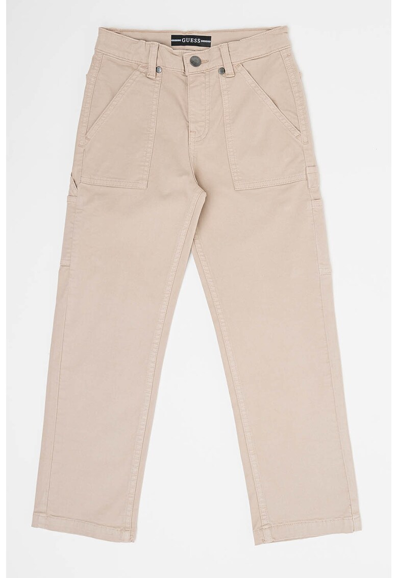 Pantaloni cargo cu talie medie