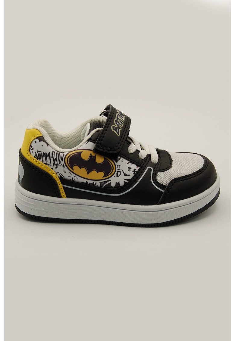 Pantofi sport cu velcro si imprimeu Batman