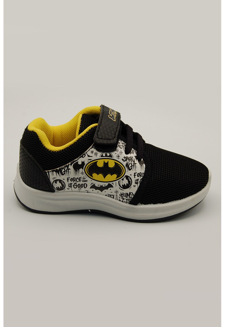 Pantofi sport cu velcro si imprimeu Batman
