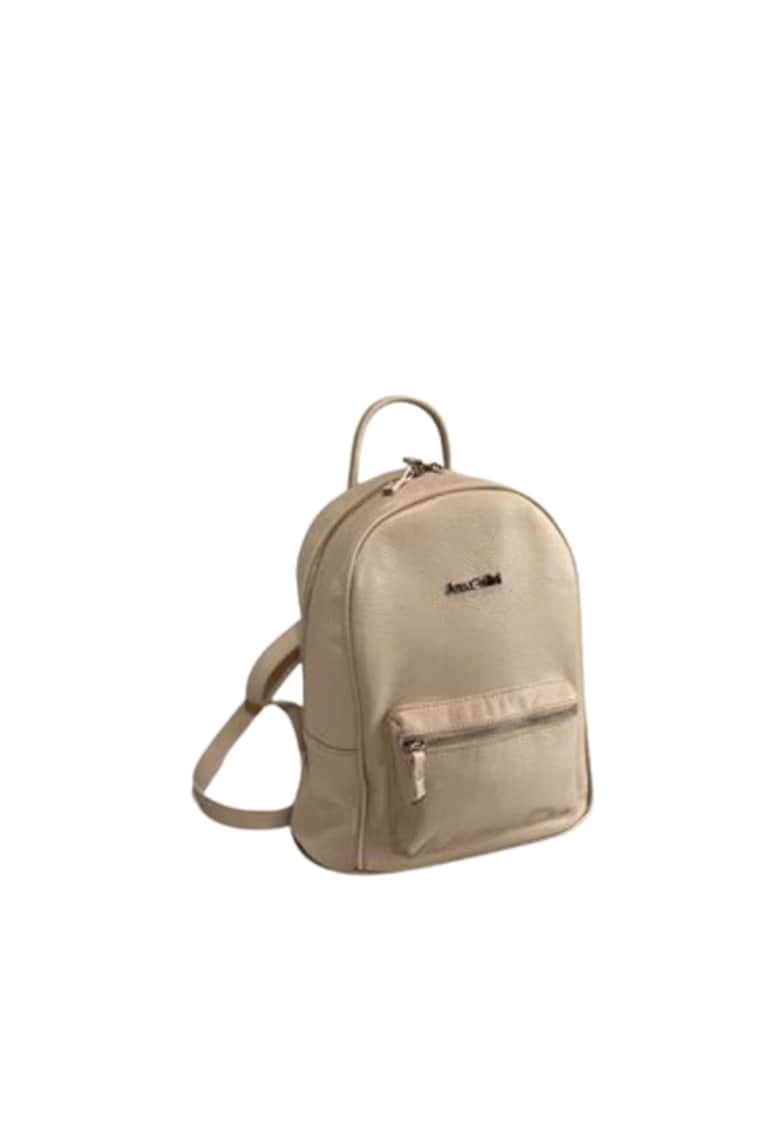 Rucsac piele - 3 intermediar - nude - 26 x 14 x 30 cm
