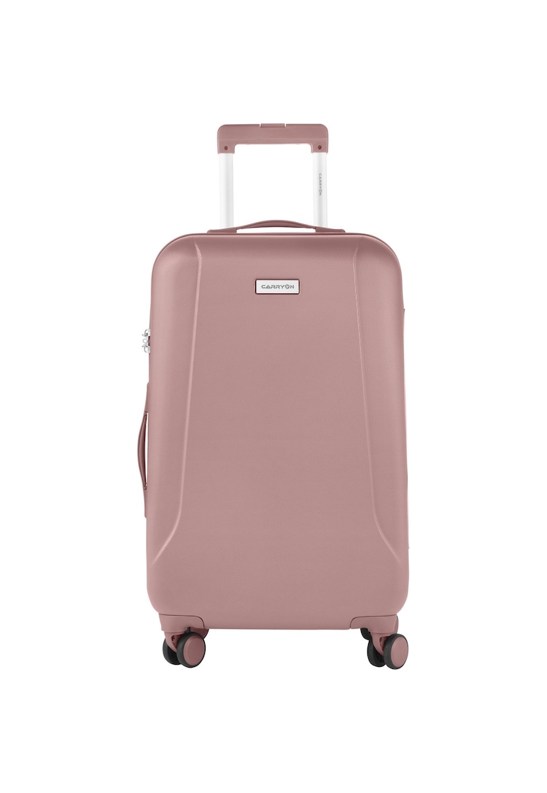 Troler Mediu - Policarbonat/ABS - 4 Roti Duble - OKOBAN - cifru TSA - SKYHOPPER - 68.5 cm - Rose