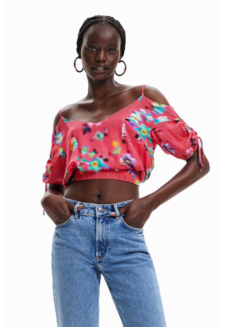 DESIGUAL Къса блуза с голи рамене за Жени DESIGUAL Къса блуза с голи рамене за Жени