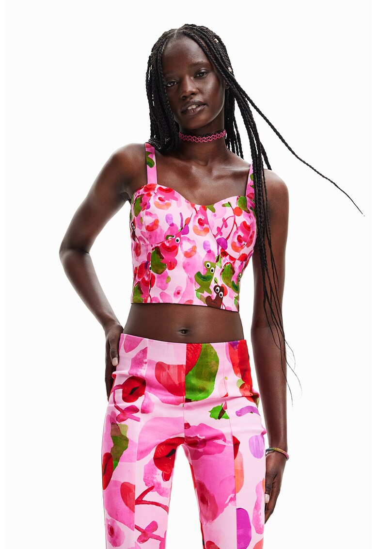 DESIGUAL Къс топ с връзки на гърба за Жени DESIGUAL Къс топ с връзки на гърба за Жени