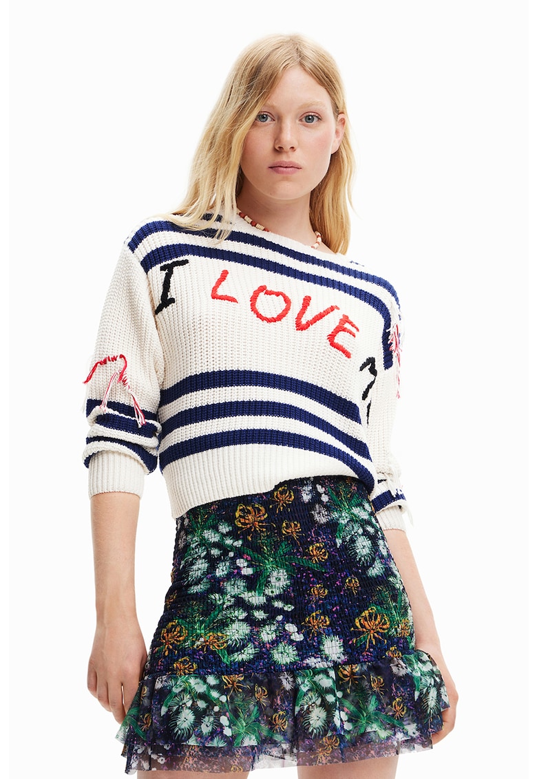 Desigual Pulover cu model text