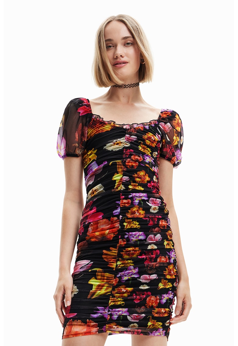 Rochie bodycon cu imprimeu floral