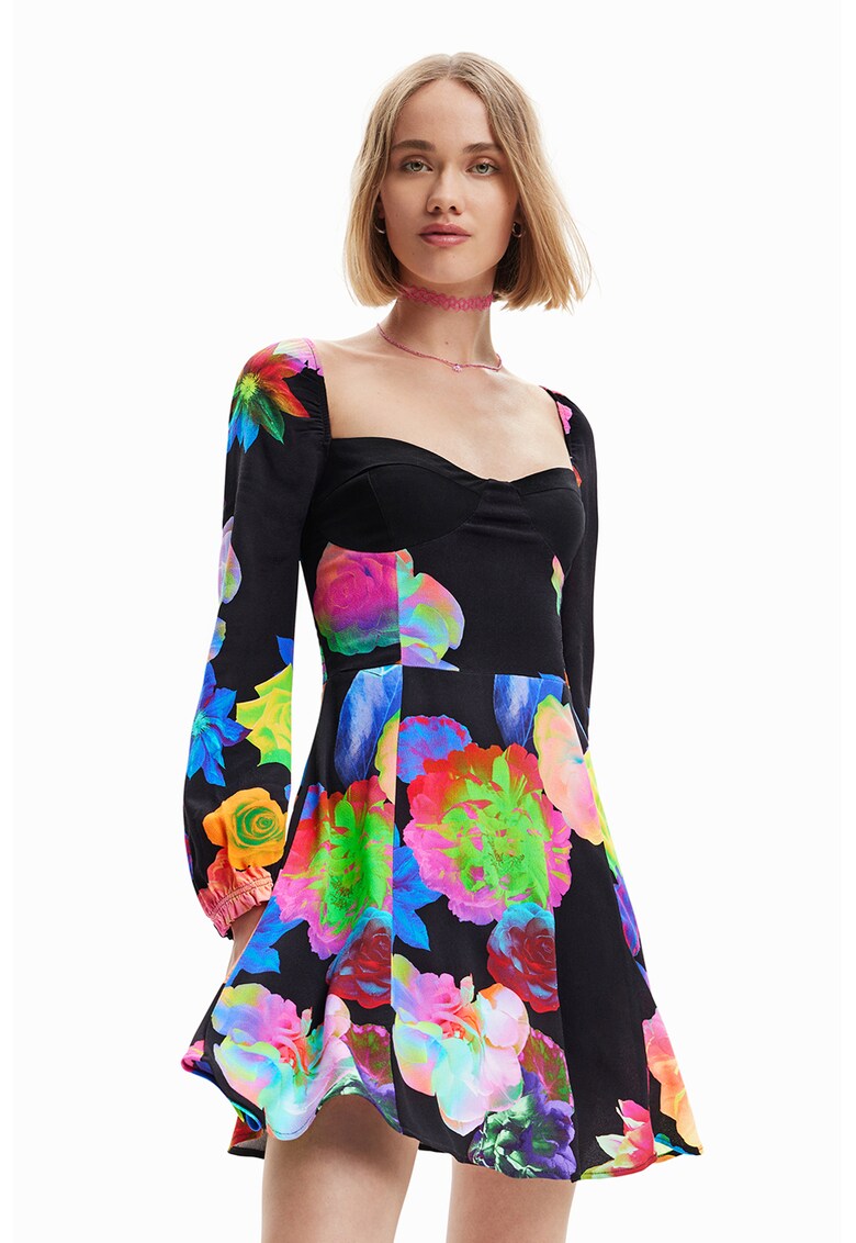 DESIGUAL Флорална разкроена рокля за Жени DESIGUAL Флорална разкроена рокля за Жени