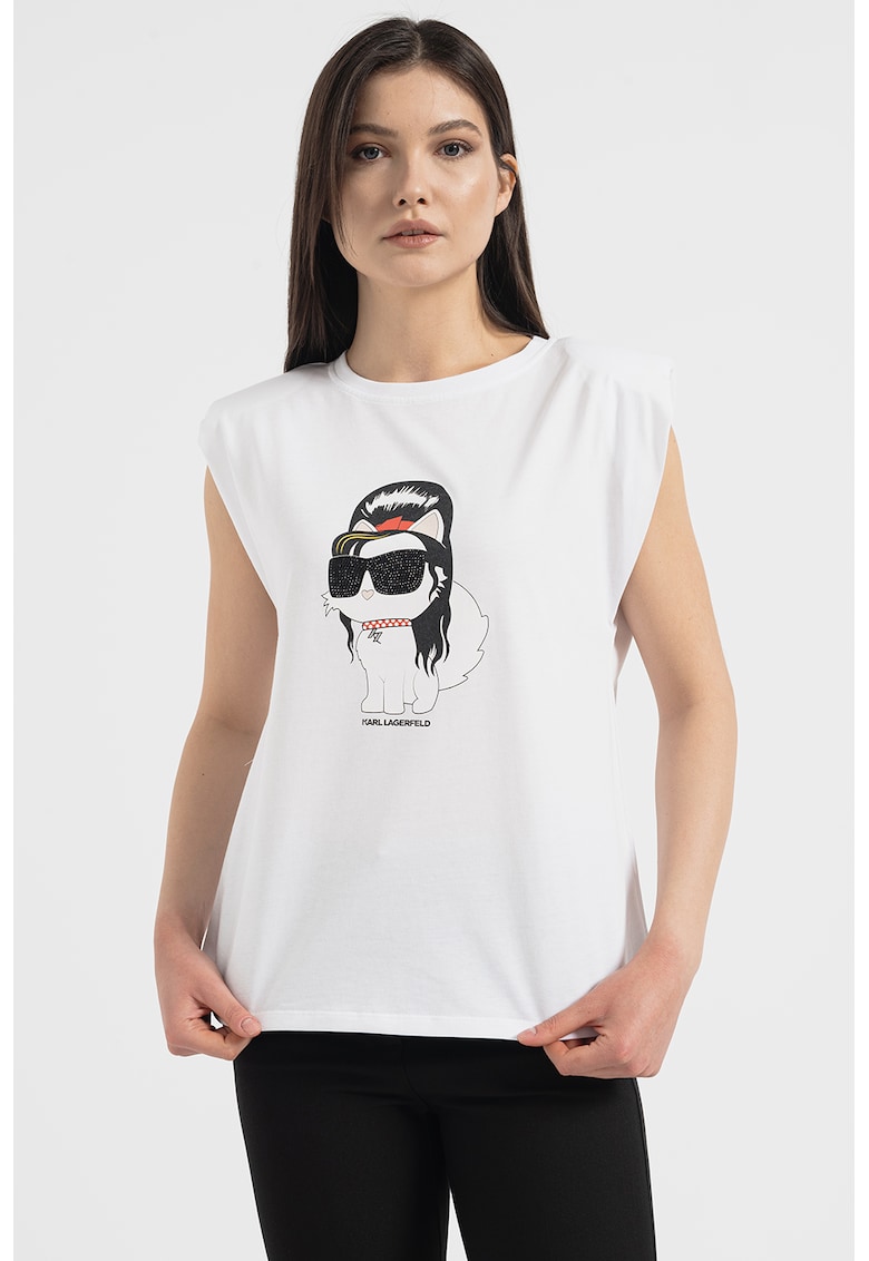 Karl Lagerfeld Тениска Superstars от органичен памук за Жени Karl Lagerfeld Тениска Superstars от органичен памук за Жени
