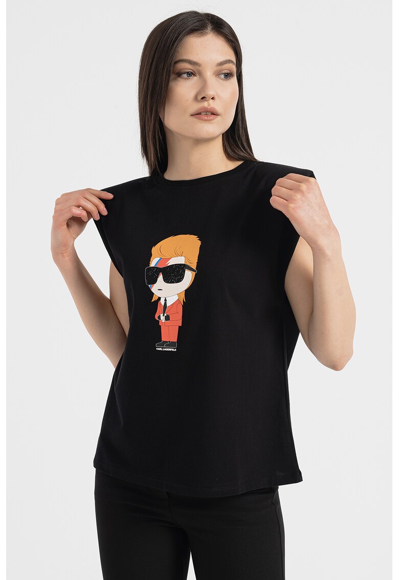 Karl Lagerfeld Тениска Superstars от органичен памук за Жени Karl Lagerfeld Тениска Superstars от органичен памук за Жени