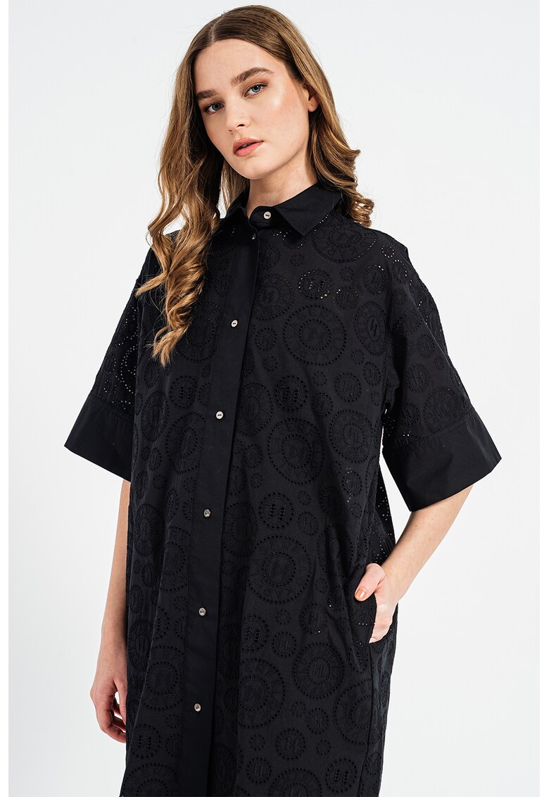 Rochie-camasa cu model perforatii