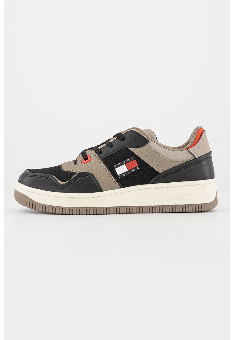Tommy Jeans Спортни обувки от кожа и велур с лого за Мъже Tommy Jeans Спортни обувки от кожа и велур с лого за Мъже