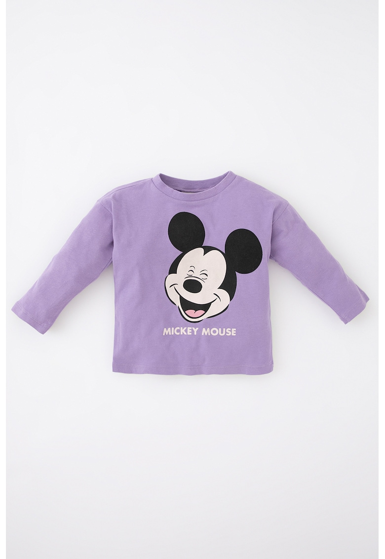 Bluza de bumbac cu imprimeu Mickey Mouse