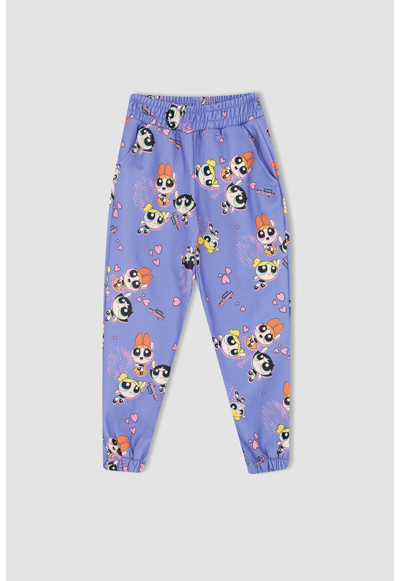 Pantaloni sport cu imprimeu cu fetitele powerpuff