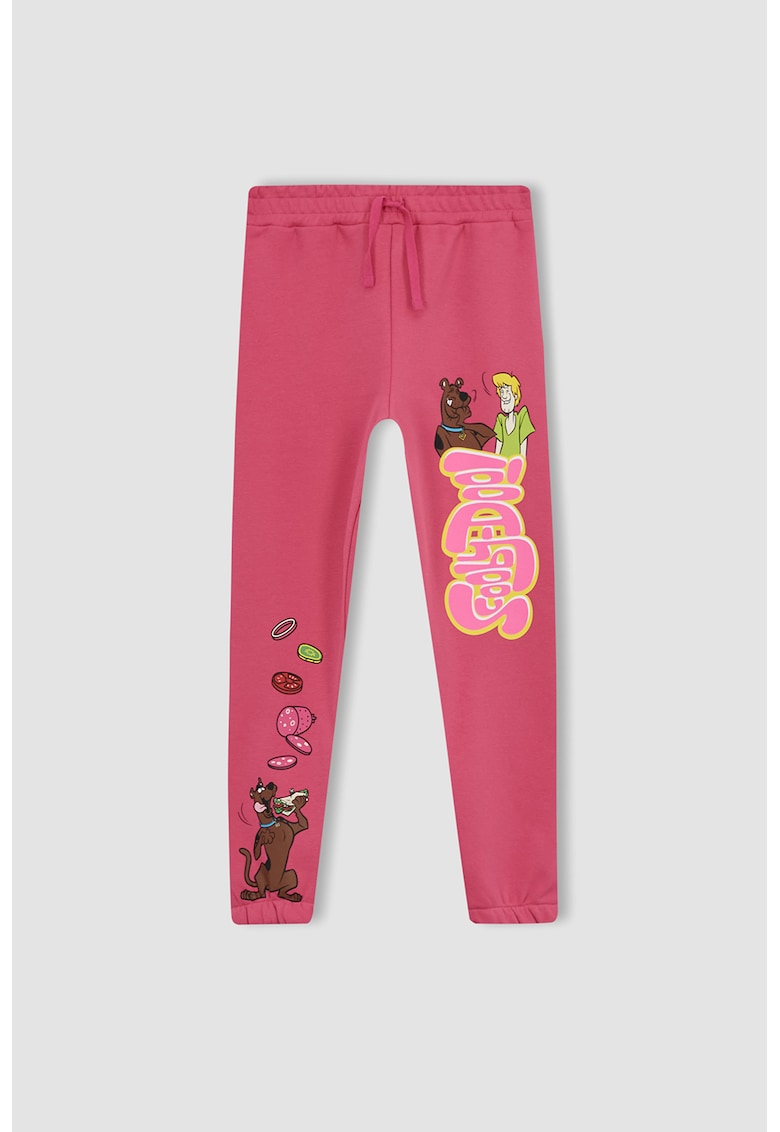 Pantaloni sport cu imprimeu cu scooby doo