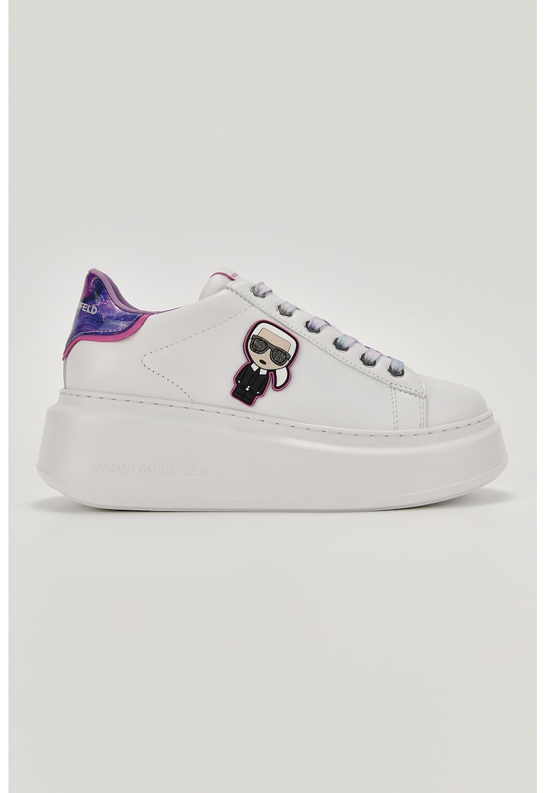 Pantofi sport wedge cu aplicatie logo