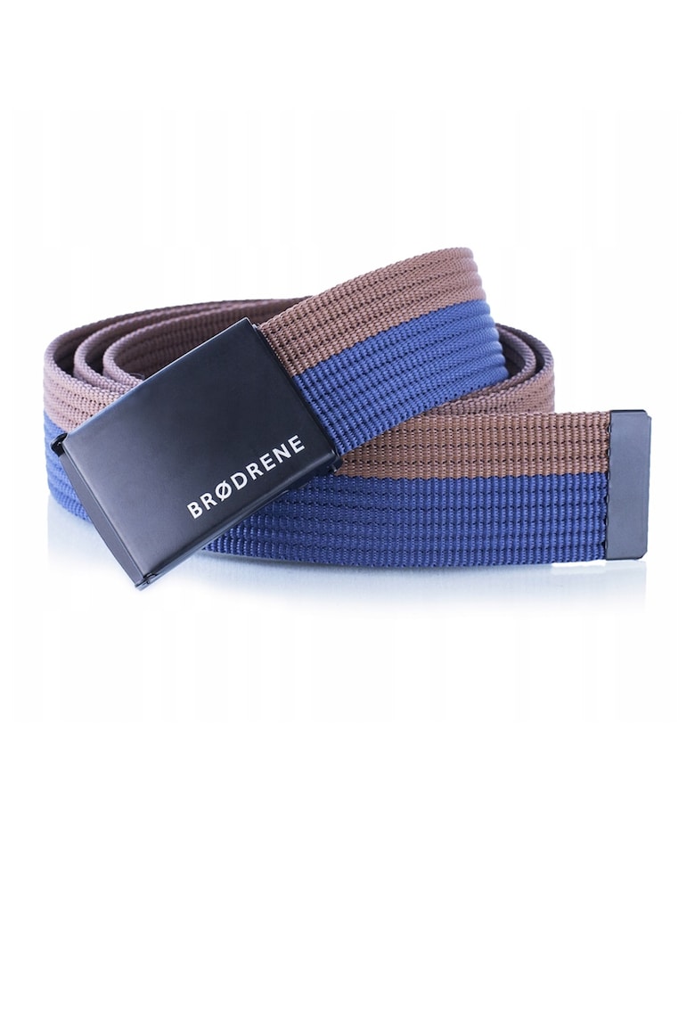Curea - Brodrene - P10 - cu inchidere automata - pentru barbati - Maro/Bleumarin - Maro/Bleumarin