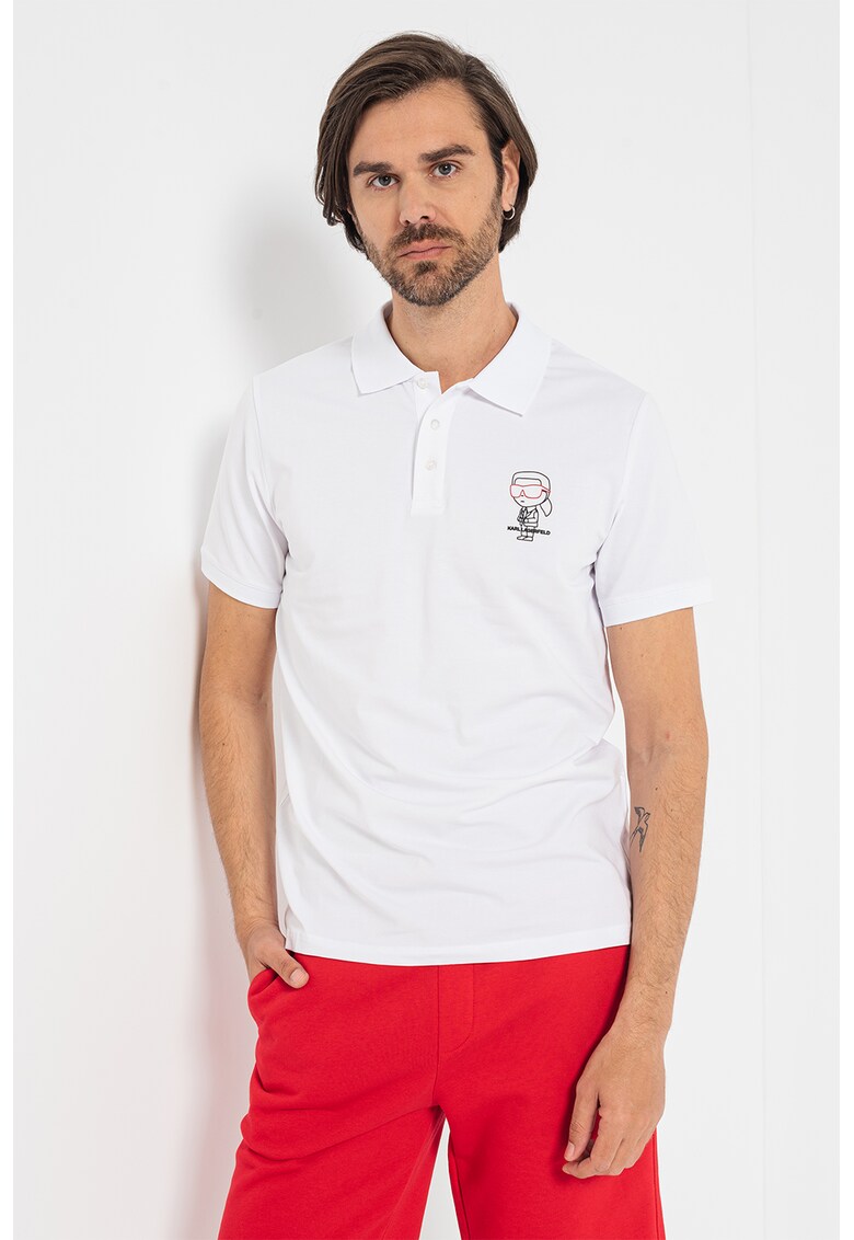 Tricou polo cu logo pe piept