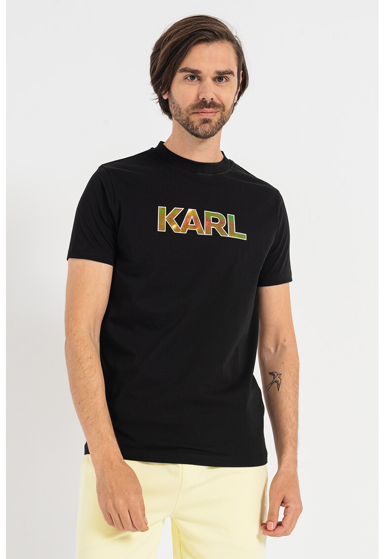 Karl Lagerfeld Тениска от памук с лого за Мъже Karl Lagerfeld Тениска от памук с лого за Мъже