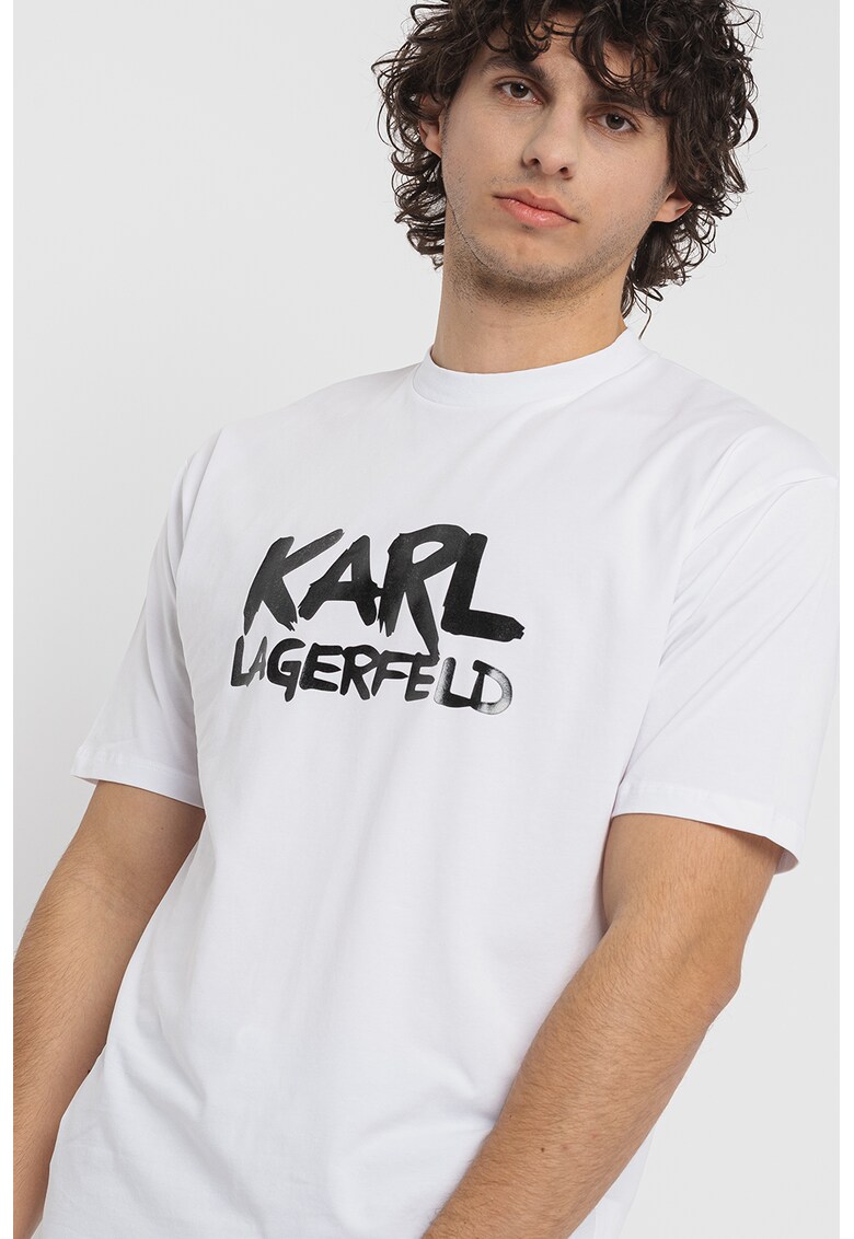 Karl Lagerfeld Тениска с лога за Мъже Karl Lagerfeld Тениска с лога за Мъже