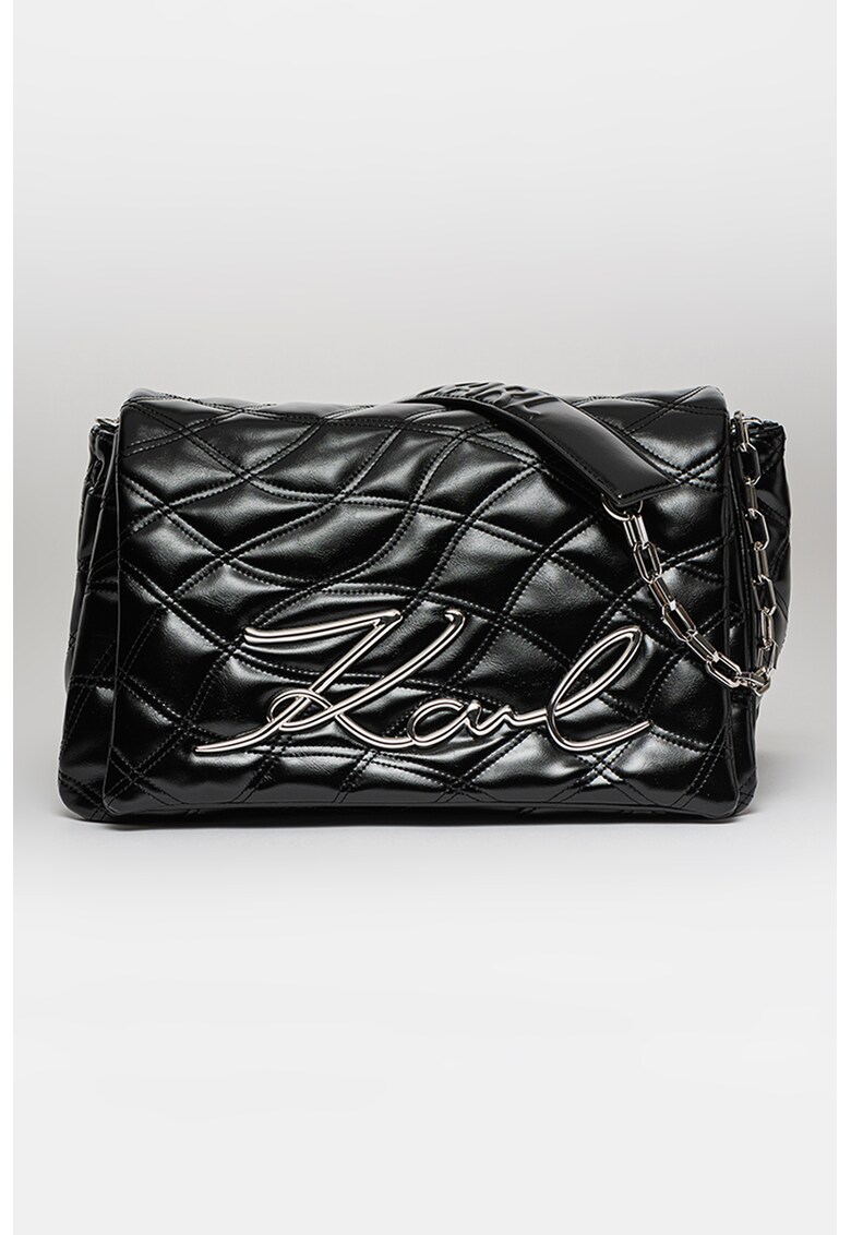 Karl Lagerfeld Чанта K/Signature от еко кожа с метално лого за Жени Karl Lagerfeld Чанта K/Signature от еко кожа с метално лого за Жени
