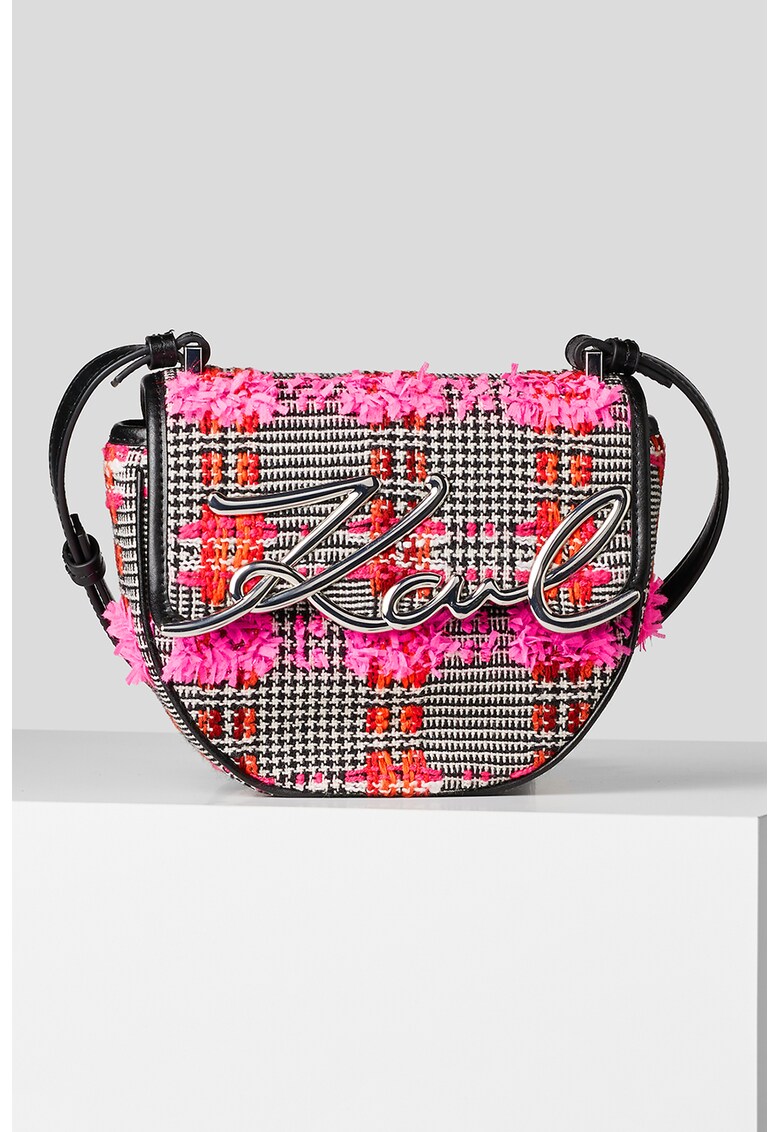 Karl Lagerfeld Чанта Signature с вълна и лого за Жени Karl Lagerfeld Чанта Signature с вълна и лого за Жени
