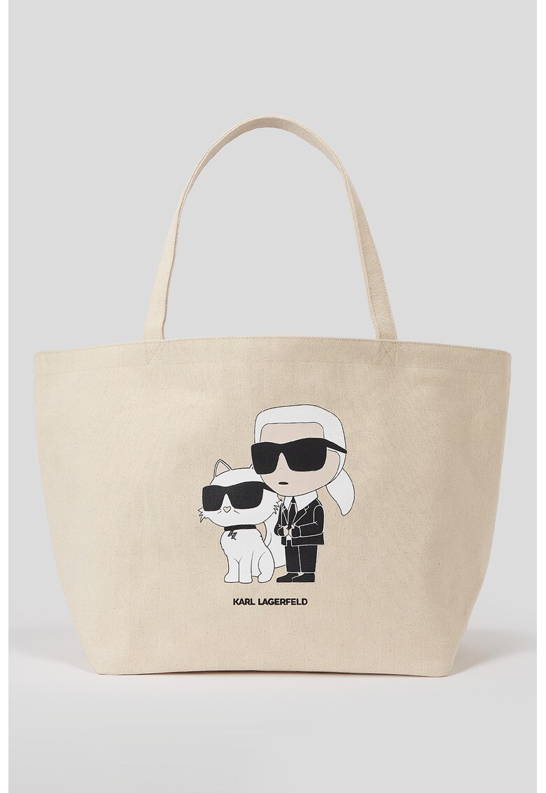 Karl Lagerfeld Текстилна шопинг чанта с лого за Жени Karl Lagerfeld Текстилна шопинг чанта с лого за Жени