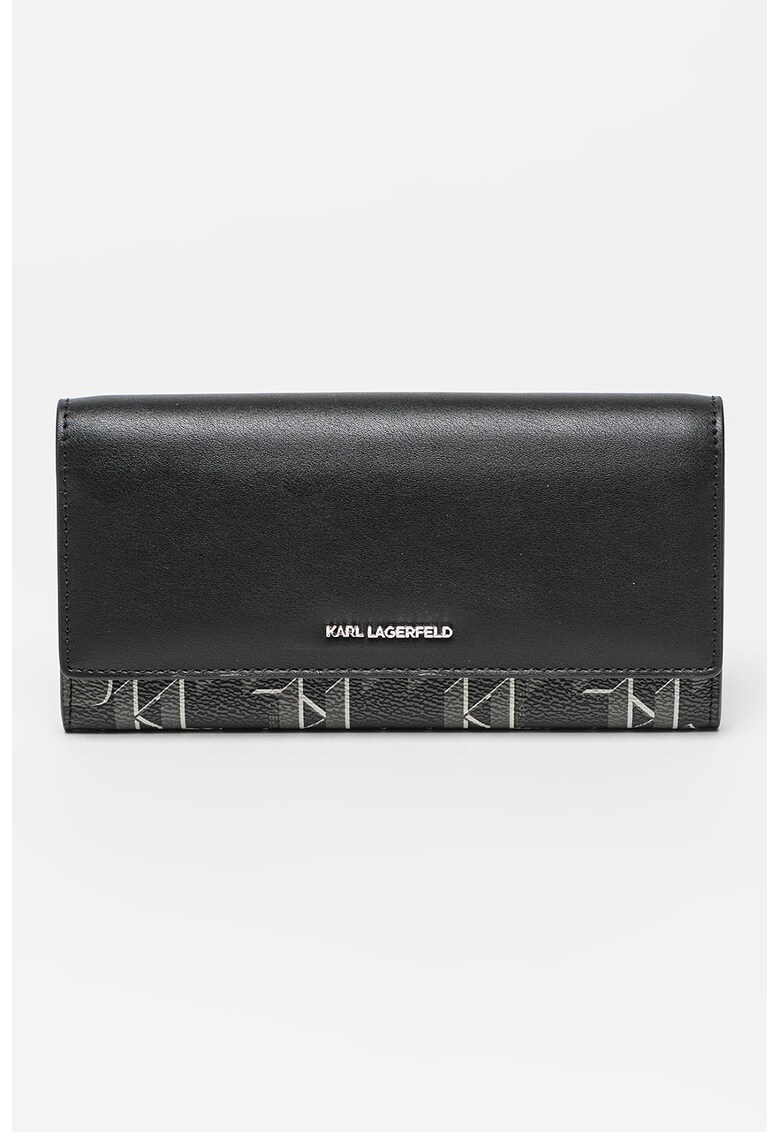 Karl Lagerfeld Портфейл Ikonik от еко кожа с монограми за Жени Karl Lagerfeld Портфейл Ikonik от еко кожа с монограми за Жени