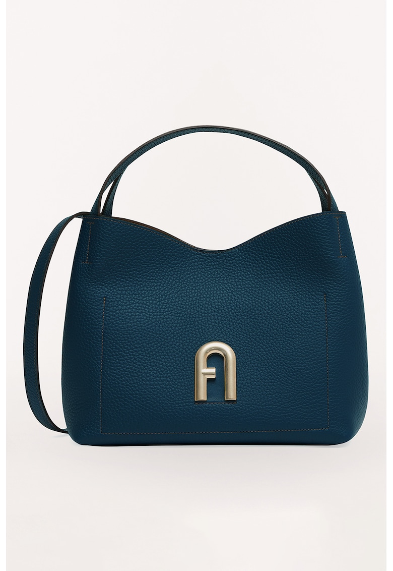 Furla Кожена чанта Primula с метално лого за Жени Furla Кожена чанта Primula с метално лого за Жени