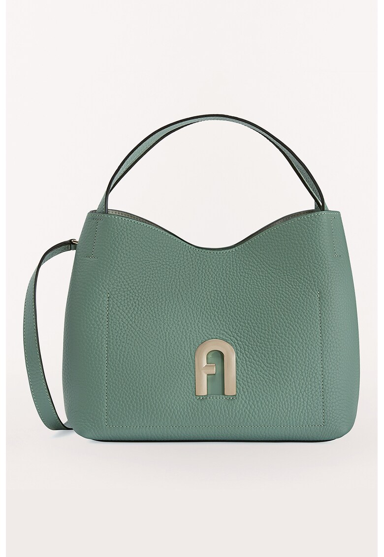 Furla Кожена чанта Primula с метално лого за Жени Furla Кожена чанта Primula с метално лого за Жени