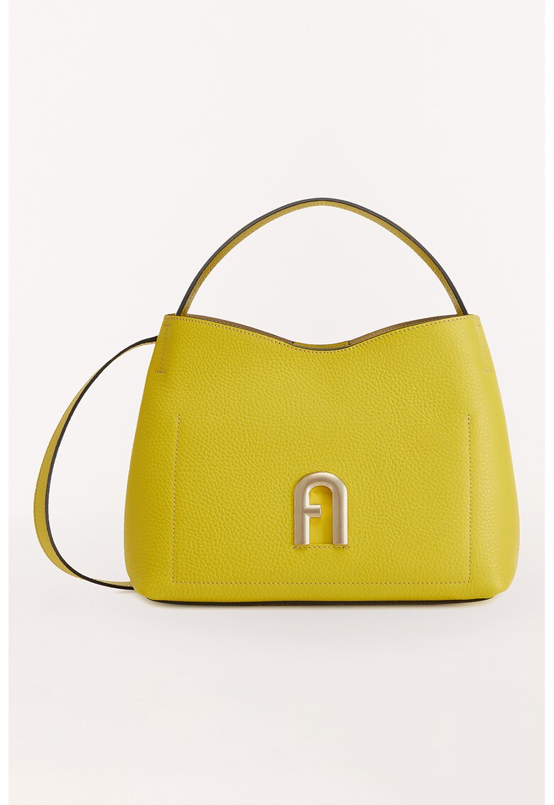 Furla Кожена чанта Primula с метално лого за Жени Furla Кожена чанта Primula с метално лого за Жени