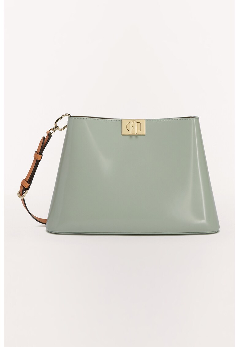 Furla Кожена чанта Fleur с отделяща се презрамка за Жени Furla Кожена чанта Fleur с отделяща се презрамка за Жени