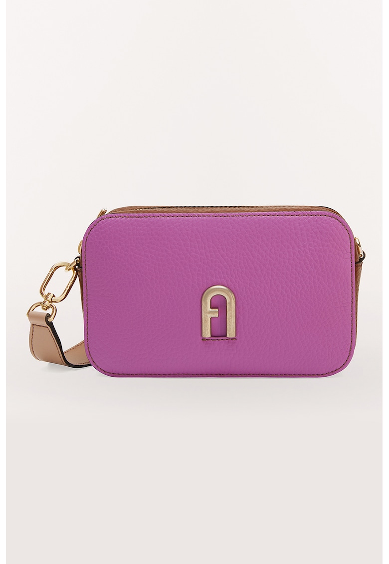 Furla Малка кожена чанта Primula с контрасти за Жени Furla Малка кожена чанта Primula с контрасти за Жени