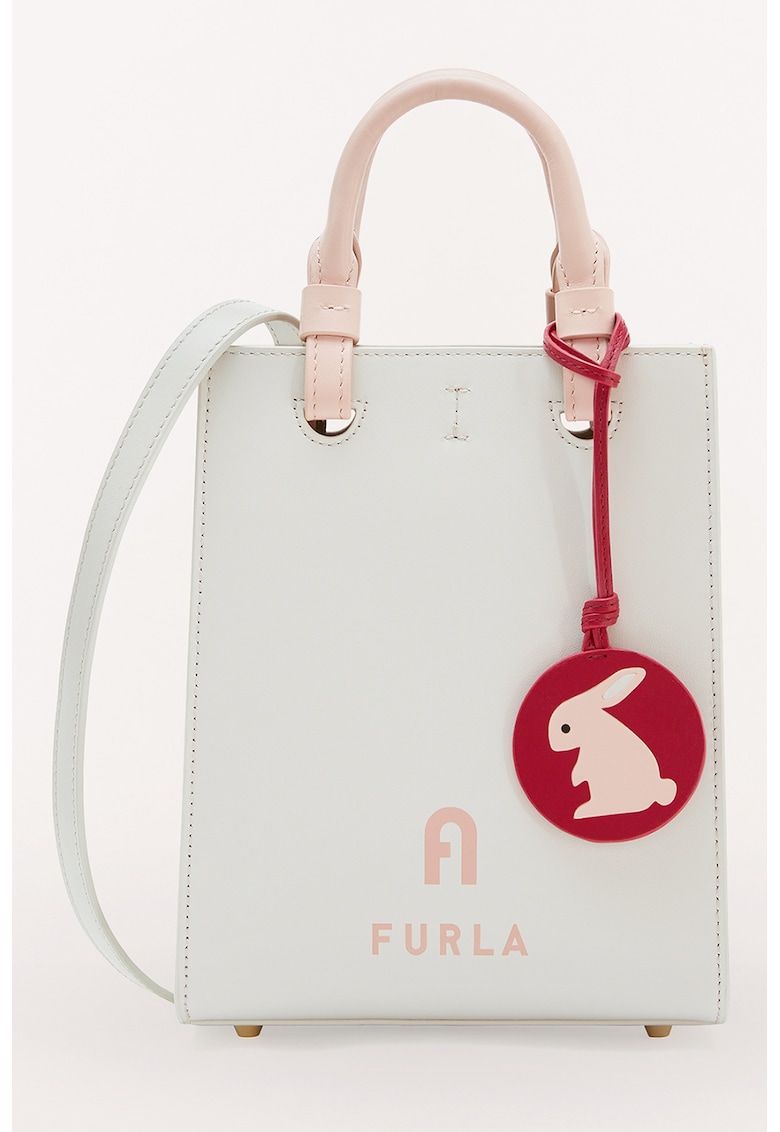 Furla Кожена мини чанта Varsity Style с лого за Жени Furla Кожена мини чанта Varsity Style с лого за Жени