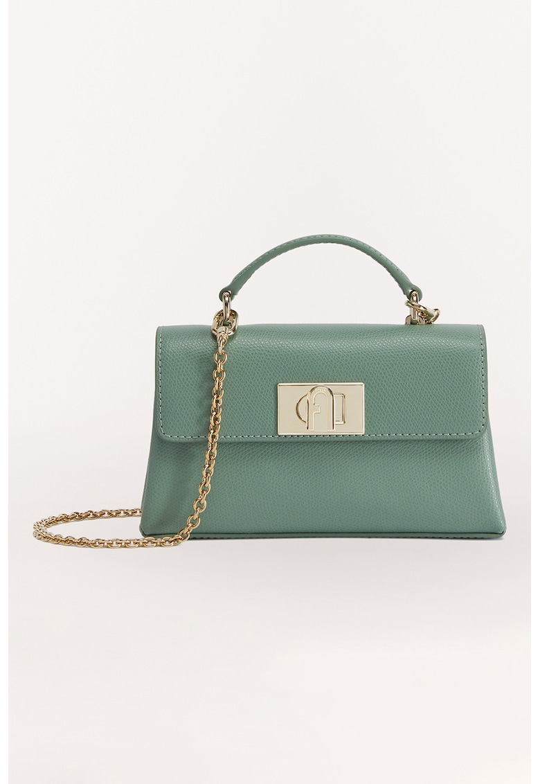 Furla Кожена чанта през рамо 1927 с отделяща се презрамка тип верижка за Жени Furla Кожена чанта през рамо 1927 с отделяща се презрамка тип верижка за Жени