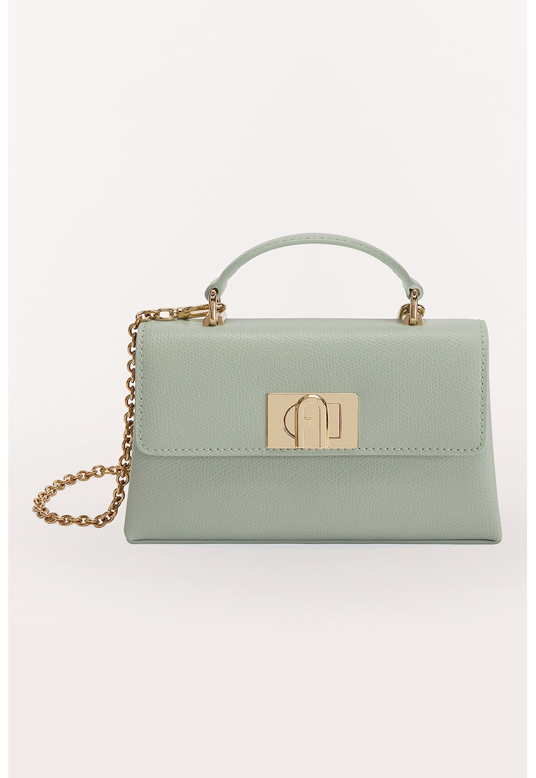 Furla Кожена чанта през рамо 1927 с отделяща се презрамка тип верижка за Жени Furla Кожена чанта през рамо 1927 с отделяща се презрамка тип верижка за Жени