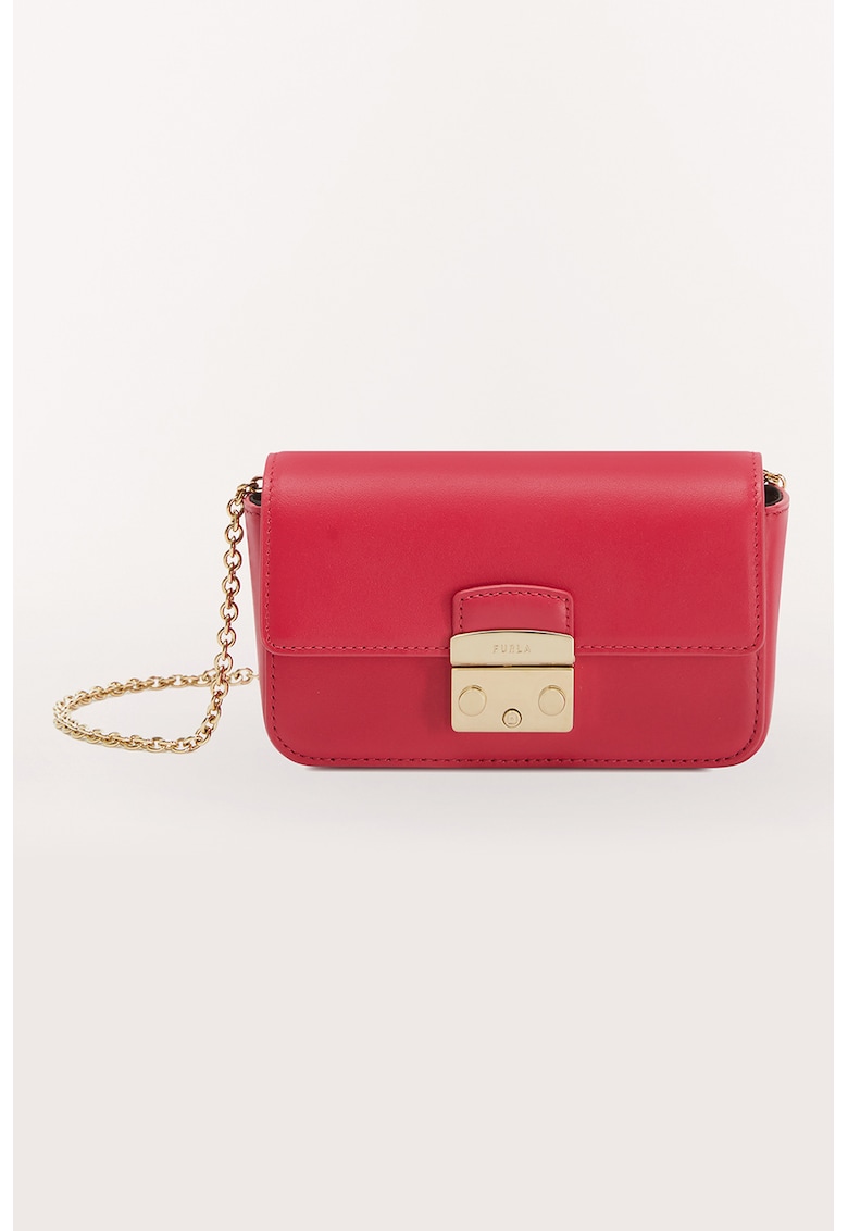 Furla Кожена чанта през рамо Metropolis за Жени Furla Кожена чанта през рамо Metropolis за Жени
