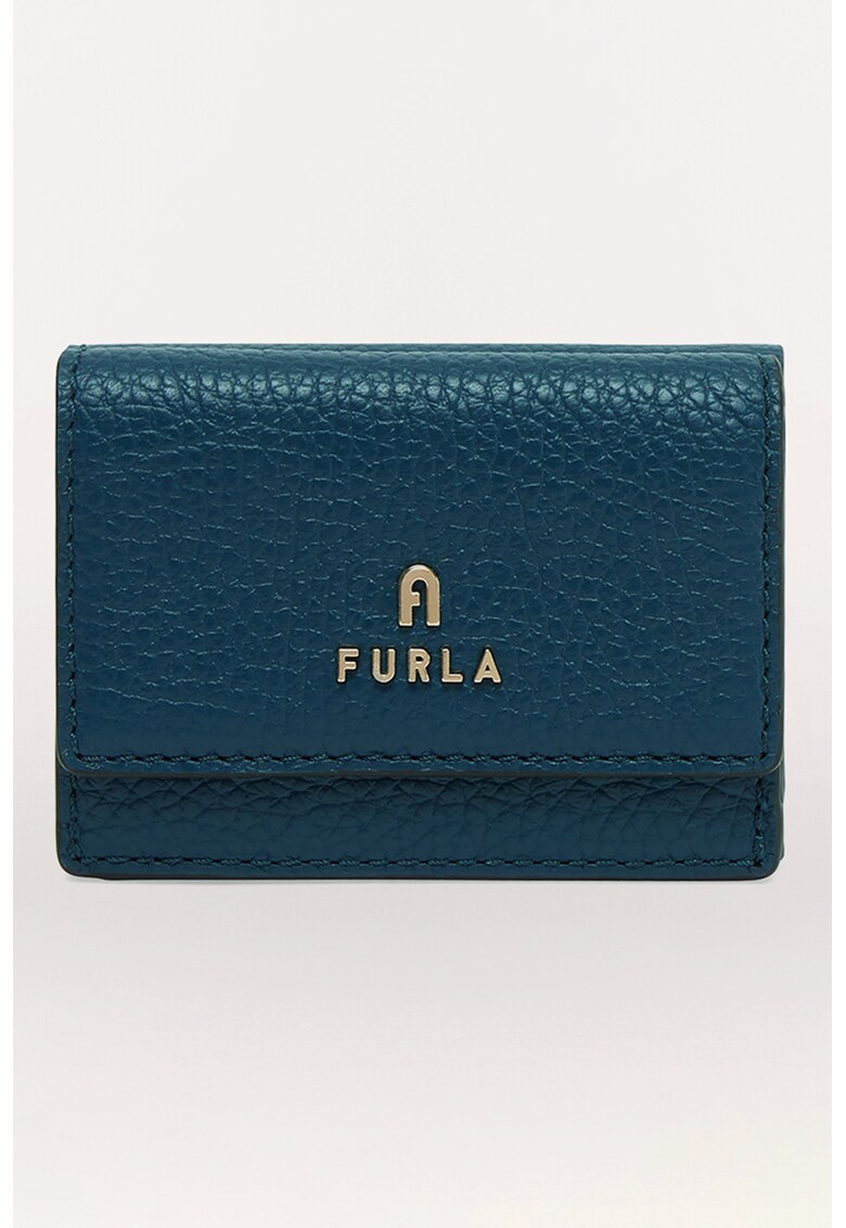 Furla Кожено портмоне Camelia с метално лого за Жени Furla Кожено портмоне Camelia с метално лого за Жени