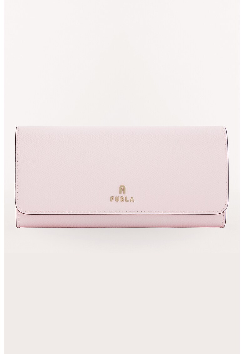 Furla Кожено портмоне Camelia с метално лого за Жени Furla Кожено портмоне Camelia с метално лого за Жени
