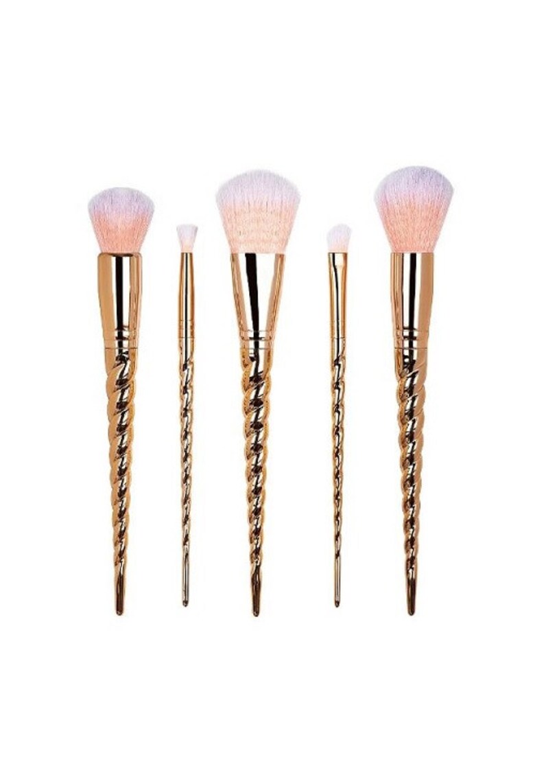 Set 5 pensule machiaj -  Unicorn - Rose Gold Set 5 pensule machiaj -  Unicorn - Rose Gold
